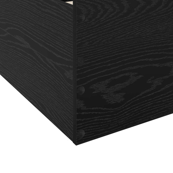 Sänkykehys varastolla Musta tammi 80 x 200 cm Tekninen puu