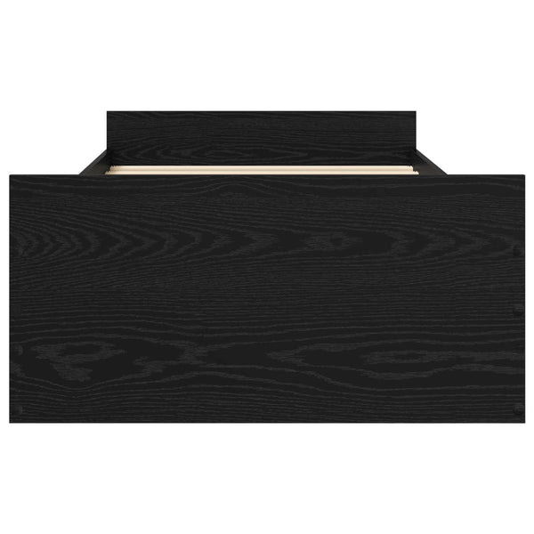 Sänkykehys varastolla Musta tammi 80 x 200 cm Tekninen puu