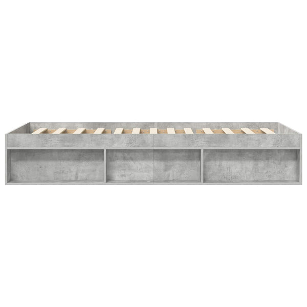 Sänkykehys varastolla Betoninharmaa 80 x 200 cm Tekninen puu