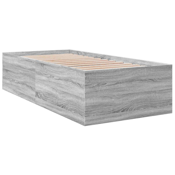 Lattiasängyn runko Harmaa Sonoma 80 x 200 cm Tekninen puu