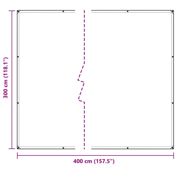 Kasvikate 3 x 4 m PE Läpinäkyvä