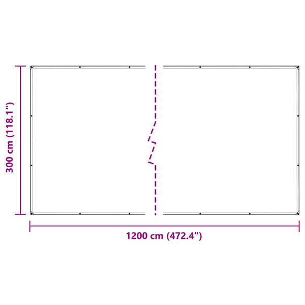 Kasvikate 3 x 12 m PE Läpinäkyvä