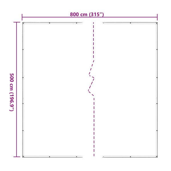 Kasvikate 5 x 8 m PE Läpinäkyvä