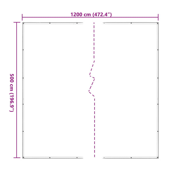 Kasvikate 5 x 12 m PE Läpinäkyvä