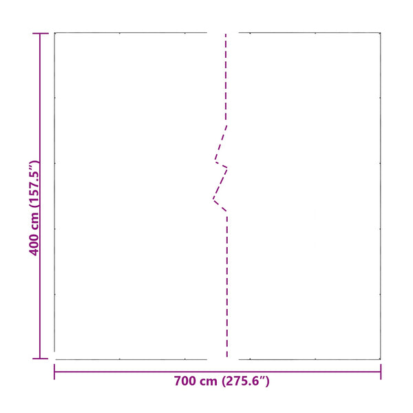 Kasvikate 4 x 7 m PE Läpinäkyvä