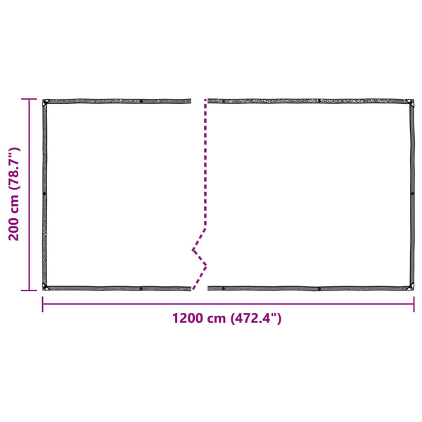 Kasvikate 2 x 12 m PE Läpikuultava