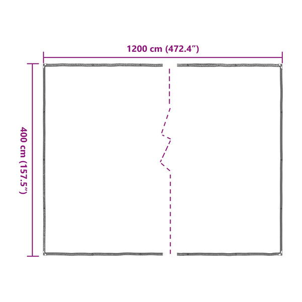 Kasvikate 4 x 12 m PE Läpikuultava
