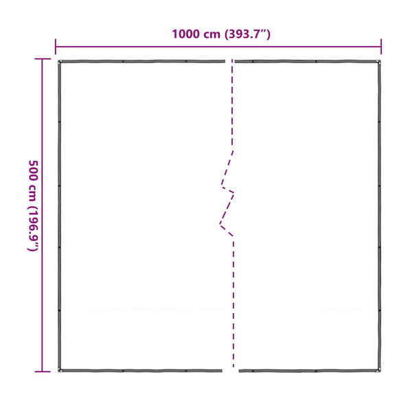 Kasvikate 5 x 10 m PE Läpikuultava