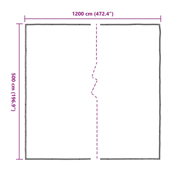 Kasvikate 5 x 12 m PE Läpikuultava