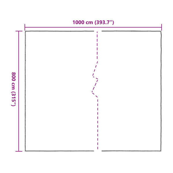 Kasvikate 8 x 10 m PE Läpikuultava