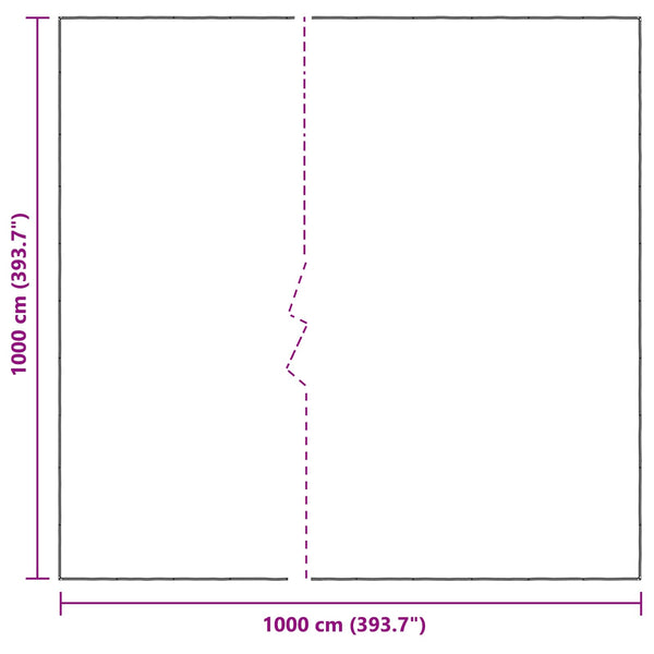 Kasvikate 10 x 10 m PE Läpikuultava