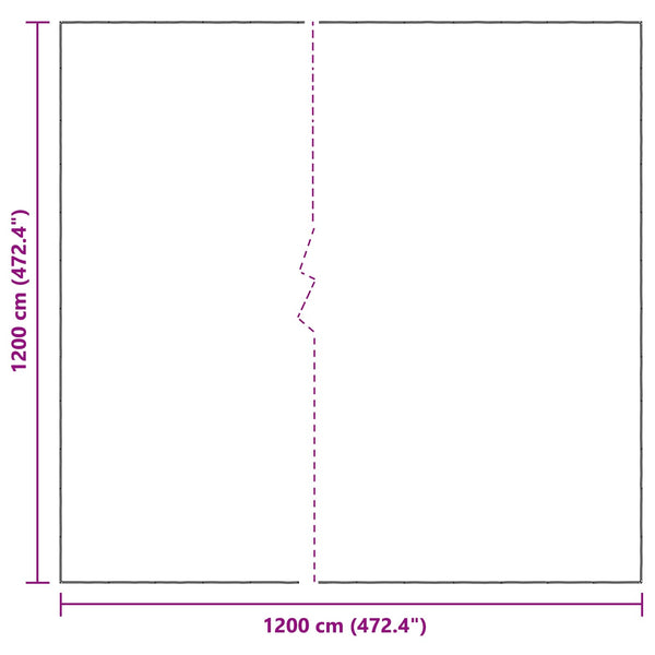 Kasvikate 12 x 12 m PE Läpikuultava