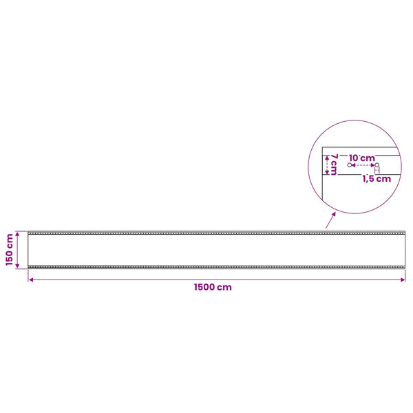 Pressu Reijillä 2 kpl Vihreä 1,5 x 15 m 260 gsm PE