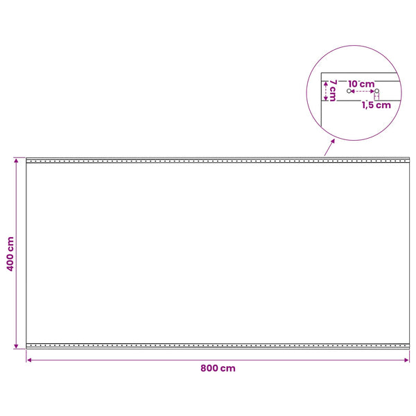 Pressu Reijillä 2 kpl Vihreä 4 x 8 m 260 gsm PE