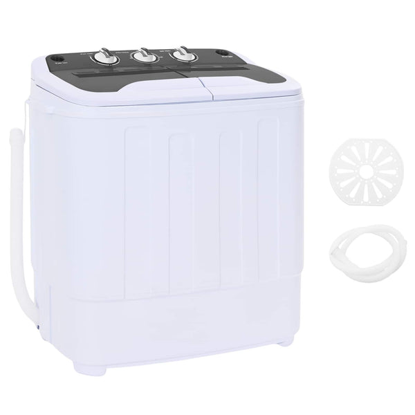 Mini pesukone kaksisäiliöllä 3,6 kg Musta ja Valkoinen