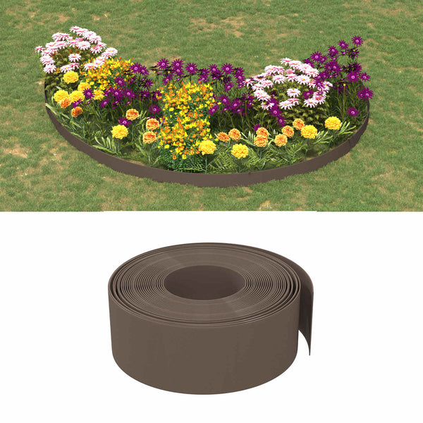 Puutarjalaitteet 25 m 20 cm PE Ruskea