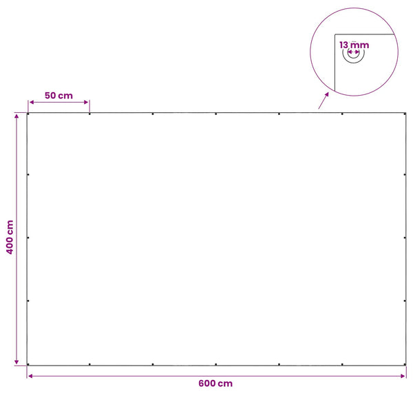 Pressu Reijillä Vihreä 4 x 6 m 140 gsm PE