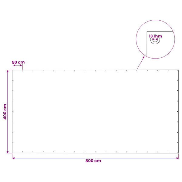 Pressu Reijillä Vihreä 4 x 8 m 140 gsm PE