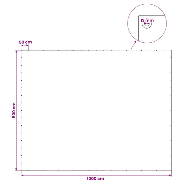 Pressu Reijillä Vihreä 8 x 10 m 140 gsm PE