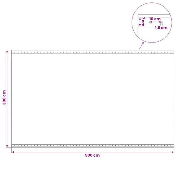 Leno pressu Vihreä 3 x 5 m 260 gsm PE
