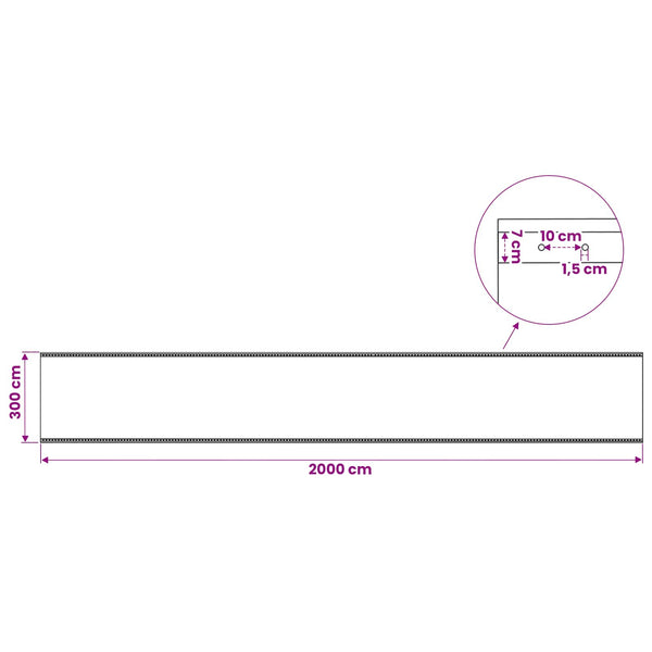 Leno pressu Vihreä 3 x 20 m 260 gsm PE