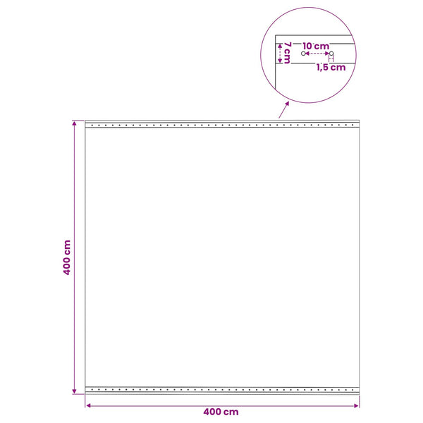 Leno pressu Vihreä 4 x 4 m 260 gsm PE