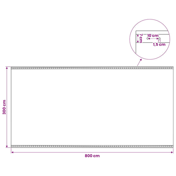 Leno pressu Vihreä 4 x 8 m 260 gsm PE