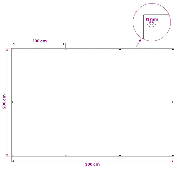 Pressu Reijillä Vaaleanharmaa 2 x 3 m 180 gsm PE