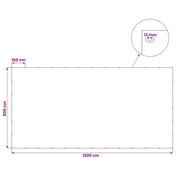 Pressu Reijillä Vihreä 6 x 12 m 90 gsm PE