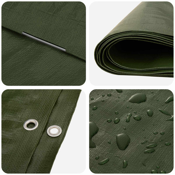 Pressu Reijillä Vihreä 6 x 12 m 260 gsm PE