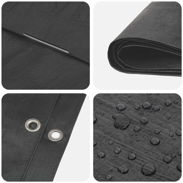 Pressu Reijillä Antrasiitti Harmaa 3 x 3 m 90 gsm PE