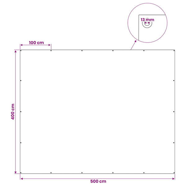 Pressu Reijillä Antrasiitti Harmaa 4 x 5 m 180 gsm PE