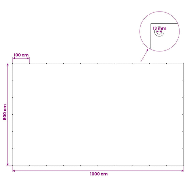 Pressu Reijillä Sininen 6 x 10 m 260 gsm PE