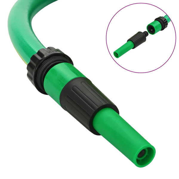 Puutarhaletku 5-kerroksinen Vihreä ja keltainen 12 mm