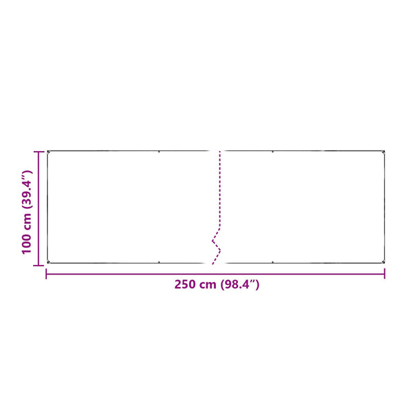 Suojakankaat 140 gsm Läpikuultava 1 x 2,5 m PE