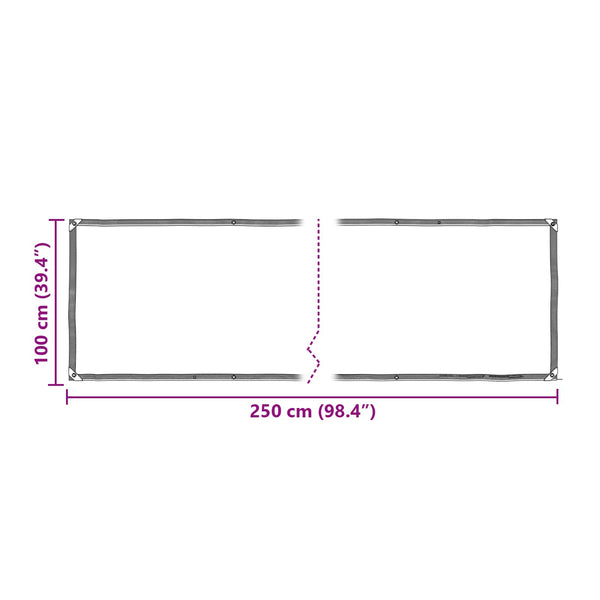 Suojakankaat 140 gsm Läpinäkyvä 1 x 2,5 m PE