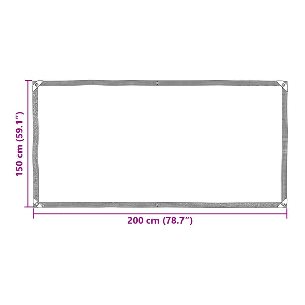 Suojakankaat 140 gsm Läpinäkyvä 1,5 x 2 m PE
