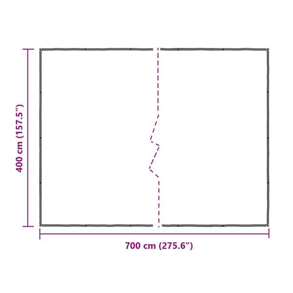Suojakankaat 140 gsm Läpinäkyvä 4 x 7 m PE