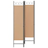 4-paneelinen huoneen jakaja Beige 160 x 180 cm Kangas