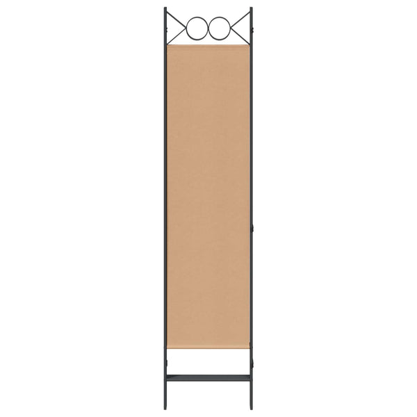 4-paneelinen huoneen jakaja Beige 160 x 180 cm Kangas