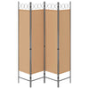 4-paneelinen huoneen jakaja Beige 160 x 180 cm Kangas