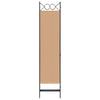 5-paneelinen huonejako Beige 200 x 180 cm Kangas