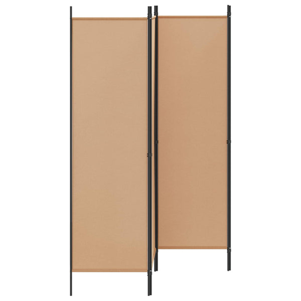 4-paneelinen huoneen jakaja Beige 200 x 180 cm Kangas