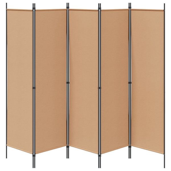 5-paneelinen huonejako Beige 250 x 180 cm Kangas