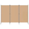 3-paneelinen huoneen jakaja Beige 260 x 180 cm Kangas