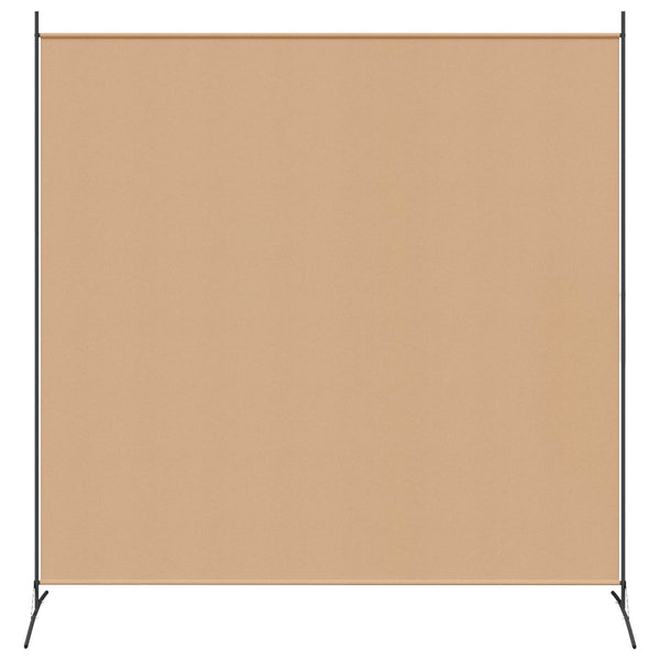 Yksittäinen paneelihuonejakaja Beige 175 x 180 cm Kangas