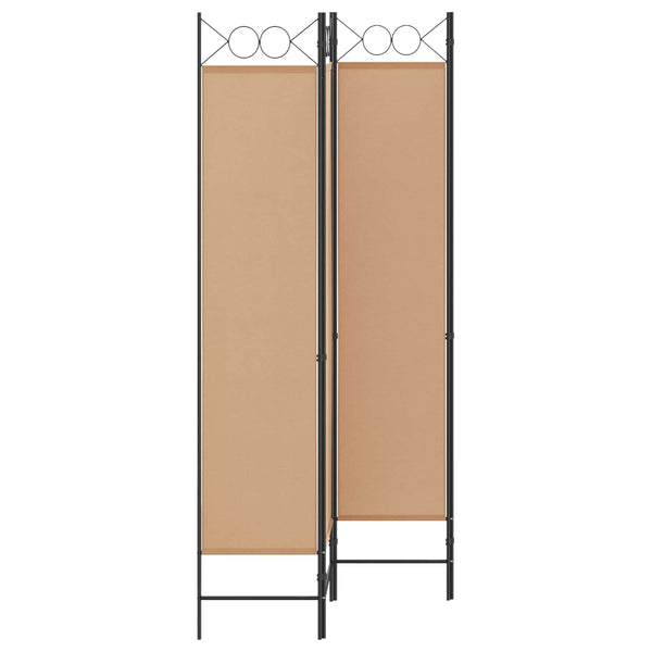 4-paneelinen huoneen jakaja Beige 160 x 200 cm Kangas
