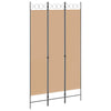 3-paneelinen huoneen jakaja Beige 120 x 220 cm Kangas
