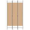 3-paneelinen huoneen jakaja Beige 120 x 220 cm Kangas