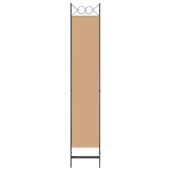 4-paneelinen huoneen jakaja Beige 160 x 220 cm Kangas